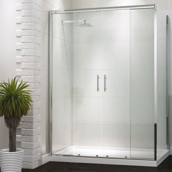 Delphi Vodas 6+ Double Sliding Shower Door - 6mm Glass