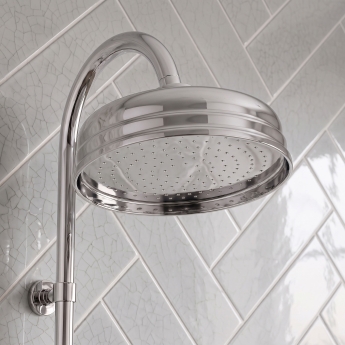 Delphi Windsor Chrome Dual Concealed Shower Set with Rigid Riser Kit | Product Image
