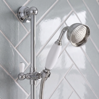 Delphi Highgate Chrome Dual Concealed Shower Set with Slide Rail Kit | Product Image
