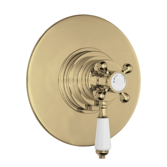 Delphi Windsor Brushed Brass 1-Outlet Concentric Concealed Shower Valve | Product Image