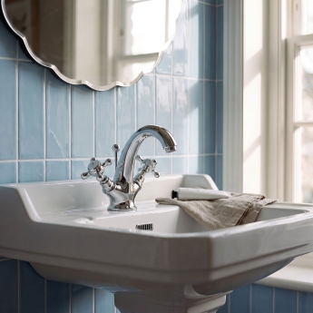 Delphi Windsor Crosshead Chrome Mono Basin Mixer Tap (inc Pop-Up Waste) | Product Image