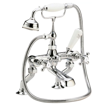 Delphi Windsor Crosshead Chrome Bath Shower Mixer Tap Pillar Mounted | Product Image