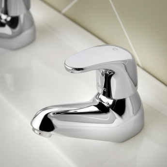 Deva Adore Modern Basin Taps Pair - Chrome | Product Image