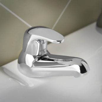 Deva Adore Modern Bath Taps Pair - Chrome | Product Image