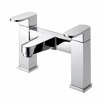 Deva Amio Pillar Mounted Bath Filler Tap Dual Handle - Chrome