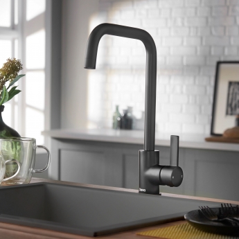 Deva Ashworth Kitchen Sink Mixer Tap - Matt Black