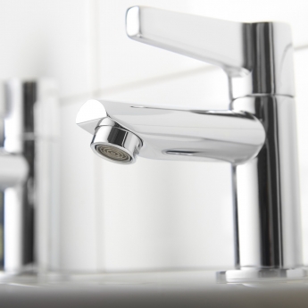 Deva Avoca Basin Taps Pair - Chrome | Product Image