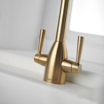 Deva Carlow Kitchen Sink Mixer Tap - Brushed Brass