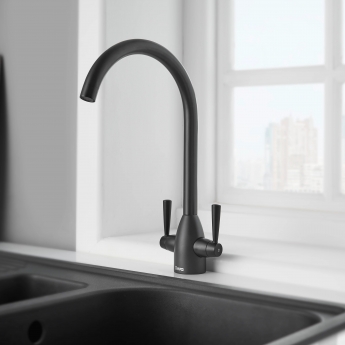 Deva Carlow Kitchen Sink Mixer Tap - Matt Black