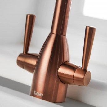 Deva Carlow Kitchen Sink Mixer Tap - Copper