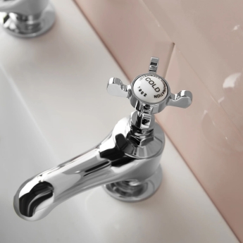 Deva Coronation Bath Taps Pair - Chrome | Product Image