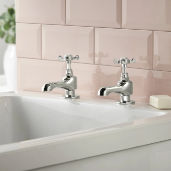 Deva Coronation Bath Taps Pair - Chrome | Product Image