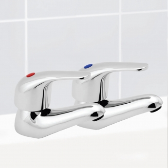 Deva Eider Bath Taps Pair - Chrome | Product Image
