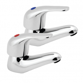 Deva Eider Bath Taps Pair - Chrome | Product Image