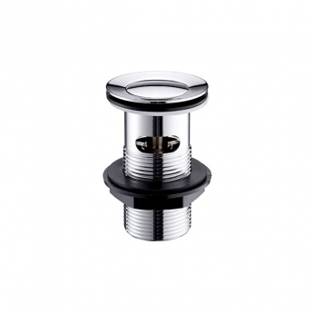 Deva Ethos Mono Basin Mixer Tap with Press Top Waste - Chrome