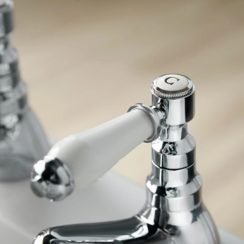 Deva Georgian Bath Taps Pair - Chrome | Product Image