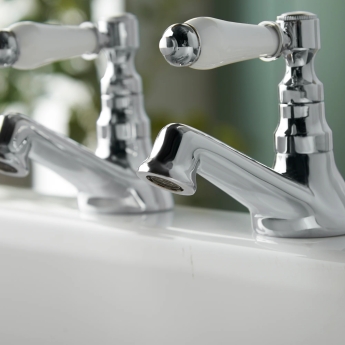 Deva Georgian Bath Taps Pair - Chrome | Product Image