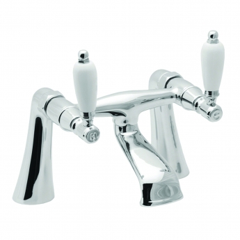 Deva Georgian Pillar Mounted Bath Filler Tap - Chrome