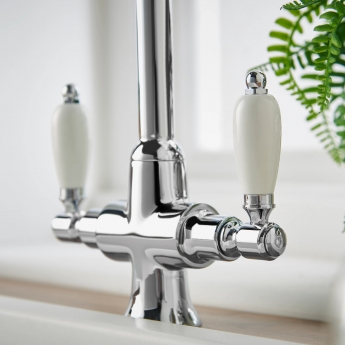 Deva Georgian Mono Kitchen Sink Mixer Tap Chrome