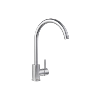 Deva Indi Kitchen Sink Mixer Tap - Brushed Chrome | Product Image