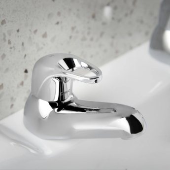 Deva Lace Modern Bath Taps Pair - Chrome | Product Image