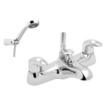 Deva Lace Deck Mounted Bath Shower Mixer Tap - Chrome