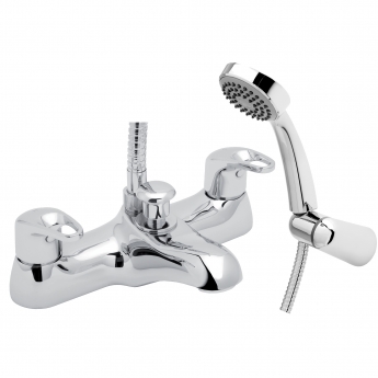 Deva Lace Deck Mounted Bath Shower Mixer Tap - Chrome