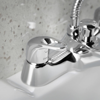 Deva Lace Deck Mounted Bath Shower Mixer Tap - Chrome | Product Image