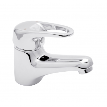 Deva Lace Mono Basin Mixer Tap with Press Top Waste - Chrome