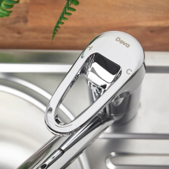 Deva Lace Mono Kitchen Sink Mixer Tap Chrome | Product Image
