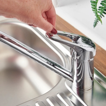 Deva Lace Mono Kitchen Sink Mixer Tap Chrome | Product Image