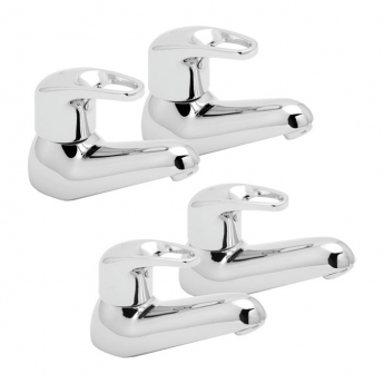 Deva Lace Basin Taps and Bath Taps - Chrome