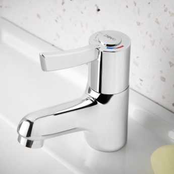 Deva Sequential Lever Action Mono Basin Mixer Tap - Chrome | Product Image
