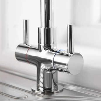 Deva Metropolis Mono Kitchen Sink Mixer Tap Chrome | Product Image
