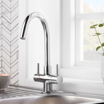 Deva Metropolis Mono Kitchen Sink Mixer Tap Chrome | Product Image