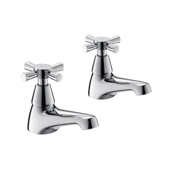 Deva Milan Traditional Bath Taps Pair - Chrome | Product Image