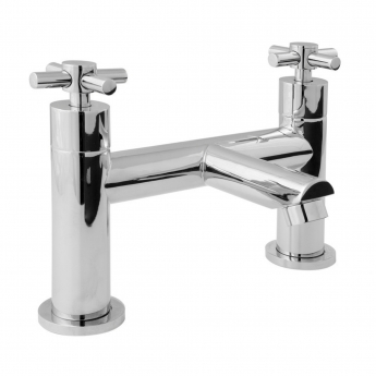Deva Motif Pillar Mounted Bath Filler Tap - Chrome