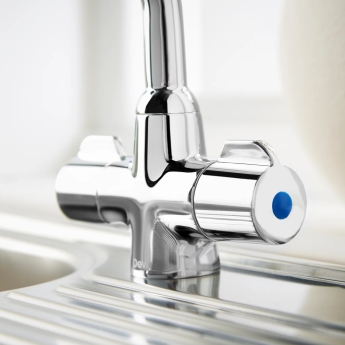 Deva Puffin Mono Kitchen Sink Mixer Tap Chrome | Product Image