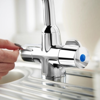 Deva Puffin Mono Kitchen Sink Mixer Tap Chrome | Product Image