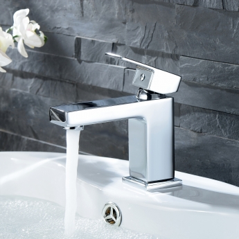 Deva Savvi MK2 Mono Single Lever Basin Mixer Tap with Press Top Waste - Chrome