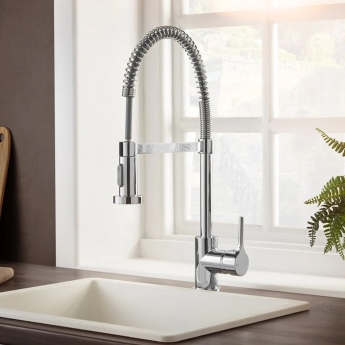 Deva Slinky Mono Kitchen Sink Mixer Tap - Chrome | Product Image
