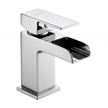 Deva Sparkle MK2 Waterfall Mono Single Lever Basin Mixer Tap with Press Top Waste - Chrome