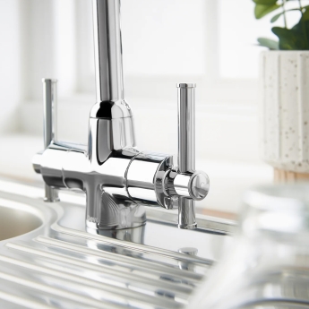 Deva Taurs Mono Kitchen Sink Mixer Tap Chrome | Product Image