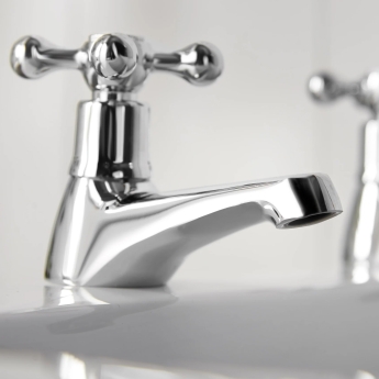 Deva Tudor Traditional Bath Taps Pair - Chrome | Product Image