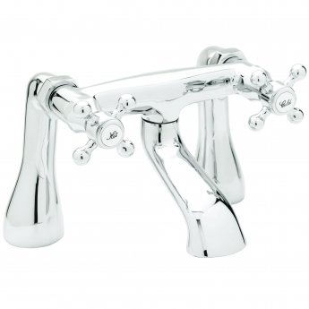 Deva Tudor Pillar Mounted Bath Filler Tap - Chrome