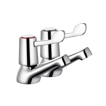 Deva Vitality Single Lever Basin Tap Pair - Chrome | Product Image