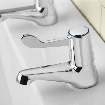 Deva Vitality Single Lever Basin Tap Pair - Chrome | Product Image