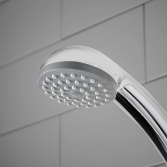 Deva Vitality Round Deck Mounted Bath Shower Mixer Tap - Chrome