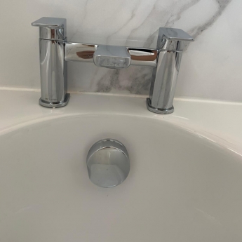 Deva Wai Bath Filler Tap Pillar Mounted - Chrome