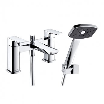 Deva Wai Bath Shower Mixer Tap Pillar Mounted - Chrome | Product Image
